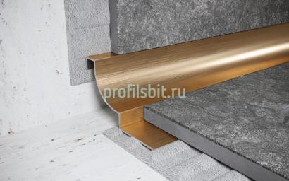 Стальной профиль для внутренних углов закладной 12 мм FWR 12 GS золото сатинированное 2,7 м