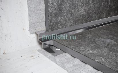 Стальной профиль для внутренних углов закладной 10 мм FW 10 P полированная сталь 2,7 м