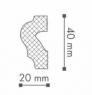 Декоративный молдинг NMC Wallstyl WL2 40х20 200 см