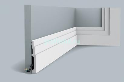 Напольный плинтус с кабель-каналом Orac Decor Duropolymer SX180 2 м