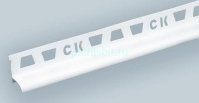 ПВХ бордюр для ванны Асви 25х25 мм монтаж под плитку Белый 1,8 м