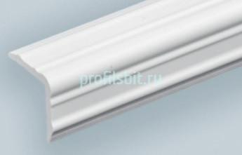 Отделочный уголок фигурный 30х30 мм Асви вспененный ПВХ 330 Белый 2,7 м