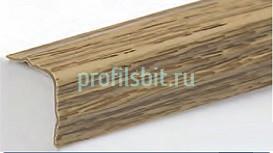 Отделочный уголок фигурный 30х30 мм Асви ПВХ 330 Дуб темный 2,7 м