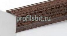 Отделочный уголок фигурный 30х30 мм Асви ПВХ 330 Красное дерево 2,7 м