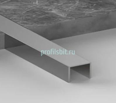 Алюминиевый П-профиль 10х12 мм Б-12 серебро матовое 3 м