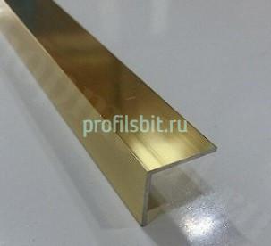 Алюминиевый уголок 10х10 мм ПБ10х10 золото 3 м