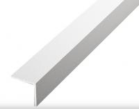 Алюминиевый уголок 20х20 мм ПБ20х20 белый муар 3 м