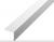 Алюминиевый уголок 20х20 мм ПБ20х20 белый муар 3 м