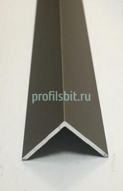 Алюминиевый уголок 40х40 мм ПБ40х40 шампань матовая 2,7 м