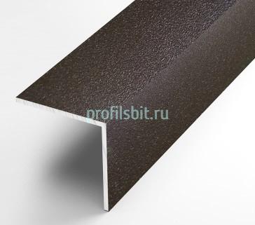 Алюминиевый уголок 40х40 мм ПБ40х40 шоколад муар 2,7 м