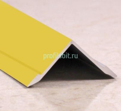 Алюминиевый уголок 21х21 мм ПВ21х21 внутренний золото матовое 2,7 м