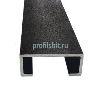 Алюминиевый П-профиль 10х12 мм Б-12 антрацит муар 3 м