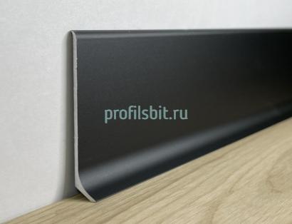 Напольный плинтус алюминиевый 100 мм Мега-Трейд ЛП-100 Чёрный 3м