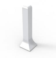 Уголок наружний для плинтуса Мега-Трейд ЛП-100ун Серебристый