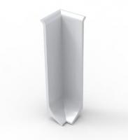 Уголок внутренний для плинтуса Мега-Трейд ЛП-40ув Серебристый