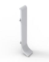 Соединитель для плинтуса Мега-Трейд ЛП-80ст серебристый