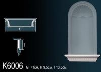 Декоративная ниша Перфект K6006 135х710х95 мм белый полиуретан