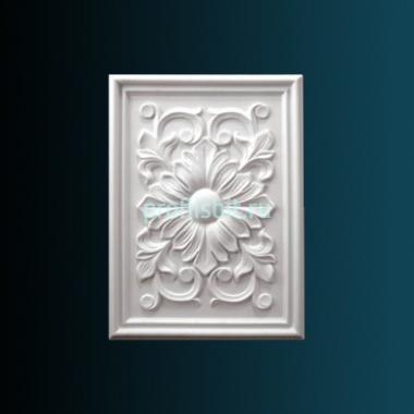 Декоративное панно Перфект K4024 500х370х20 мм белый полиуретан