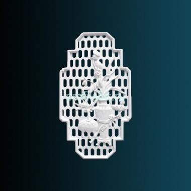 Декоративное панно Перфект K4040 800х450х30 мм белый полиуретан