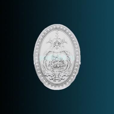 Декоративное панно Перфект K4093 500х350х35 мм белый полиуретан