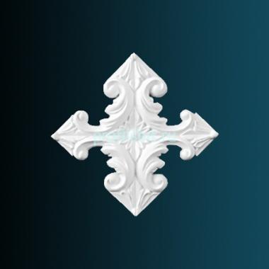 Декоративный орнамент Перфект G2012 167х167х17 мм белый полиуретан