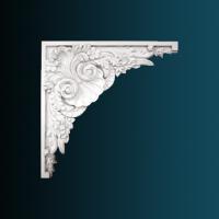 Декоративный орнамент Перфект G2020 462х462х57 мм белый полиуретан