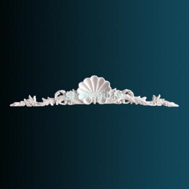 Декоративный орнамент Перфект G2034 150х886х40 мм белый полиуретан