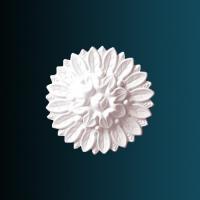 Декоративный орнамент Перфект G2045 155х155х30 мм белый полиуретан