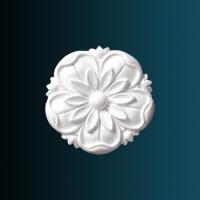 Декоративный орнамент Перфект G2047 150х150х24 мм белый полиуретан