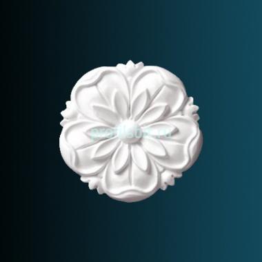 Декоративный орнамент Перфект G2047 150х150х24 мм белый полиуретан