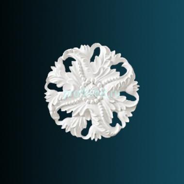 Декоративный орнамент Перфект G2049 125х125х17 мм белый полиуретан