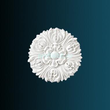 Декоративный орнамент Перфект G2051 100х100х13 мм белый полиуретан