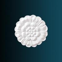 Декоративный орнамент Перфект G2052 93х93х12 мм белый полиуретан