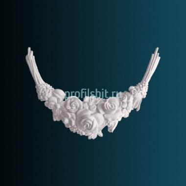 Декоративный орнамент Перфект G2056 305х464х54 мм белый полиуретан