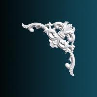 Декоративный орнамент Перфект G2061 1330х1330х53 мм белый полиуретан