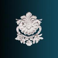 Декоративный орнамент Перфект G2073 252х203х33 мм белый полиуретан