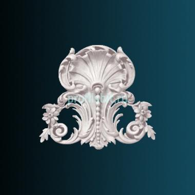 Декоративный орнамент Перфект G2080 305х267х25 мм белый полиуретан
