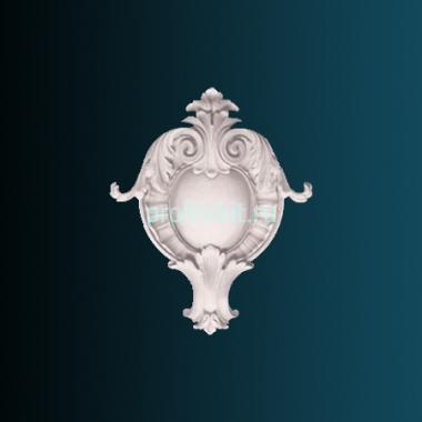 Декоративный орнамент Перфект G2091 372х305х32 мм белый полиуретан