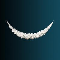 Декоративный орнамент Перфект G2176 180х480х37 мм белый полиуретан