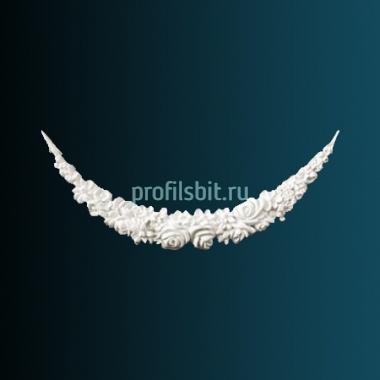 Декоративный орнамент Перфект G2176 180х480х37 мм белый полиуретан