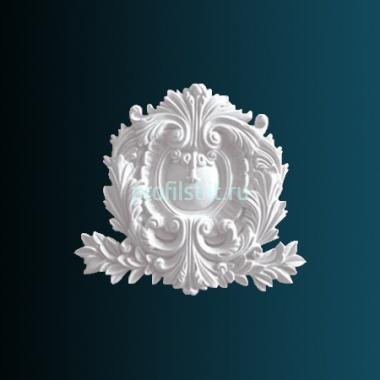 Декоративный орнамент Перфект G2188 272х300х30 мм белый полиуретан
