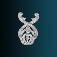 Декоративный орнамент Перфект G2194 315х203х30 мм белый полиуретан