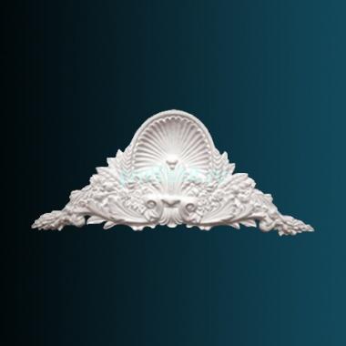 Декоративный орнамент Перфект G2197 265х628х42 мм белый полиуретан