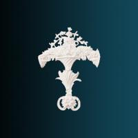 Декоративный орнамент Перфект G2206 310х230х32 мм белый полиуретан