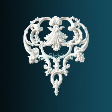 Декоративный орнамент Перфект G2209 229х187х15 мм белый полиуретан