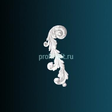 Декоративный орнамент Перфект G2326L 445х178х34 мм белый полиуретан