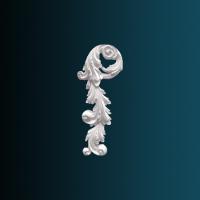 Декоративный орнамент Перфект G2327L 450х175х38 мм белый полиуретан