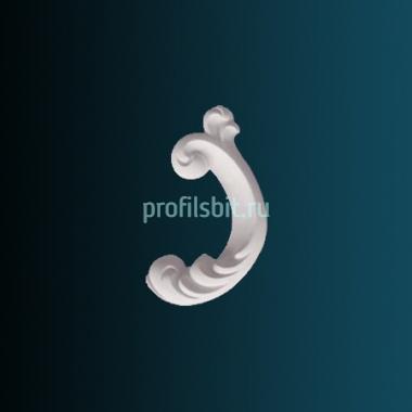 Декоративный орнамент Перфект G2328L 135х65х25 мм белый полиуретан