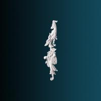 Декоративный орнамент Перфект G2329L 680х155х30 мм белый полиуретан