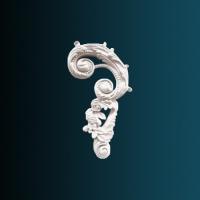 Декоративный орнамент Перфект G2331L 284х130х29 мм белый полиуретан